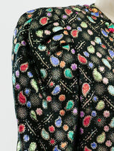Metallic Paisley Cropped Jacket Jacket arcadeshops.com
