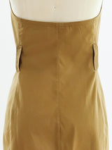 Genny Khaki Halter Dress Dress arcadeshops.com