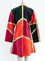 Colorblock Leather Jacket Jacket arcadeshops.com