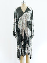 Silver Sequin Embellished Dress Dress arcadeshops.com