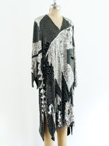 Silver Sequin Embellished Dress Dress arcadeshops.com