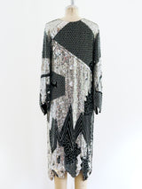 Silver Sequin Embellished Dress Dress arcadeshops.com