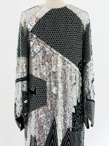 Silver Sequin Embellished Dress Dress arcadeshops.com
