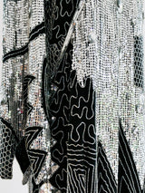 Silver Sequin Embellished Dress Dress arcadeshops.com