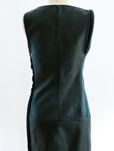 Gianni Versace Leather and Jersey Dress Dress arcadeshops.com