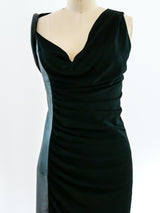 Gianni Versace Leather and Jersey Dress Dress arcadeshops.com