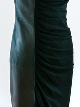 Gianni Versace Leather and Jersey Dress Dress arcadeshops.com
