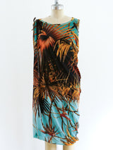 Jean Paul Gaultier Mesh Palm Print Bubble Dress Dress arcadeshops.com