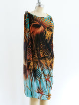 Jean Paul Gaultier Mesh Palm Print Bubble Dress Dress arcadeshops.com