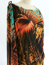 Jean Paul Gaultier Mesh Palm Print Bubble Dress Dress arcadeshops.com