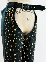 Studded Leather Chaps Bottom arcadeshops.com