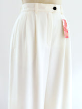 Escada Ivory Wide Leg Pant Bottom arcadeshops.com