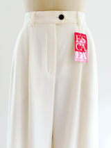 Escada Ivory Wide Leg Pant Bottom arcadeshops.com
