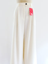 Escada Ivory Wide Leg Pant Bottom arcadeshops.com