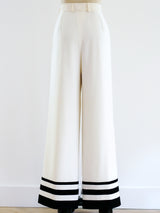 Escada Ivory Wide Leg Pant Bottom arcadeshops.com