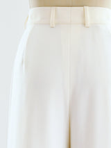 Escada Ivory Wide Leg Pant Bottom arcadeshops.com