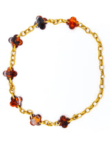 Yves Saint Laurent Tortoise Clover Chain Belt Accessory arcadeshops.com