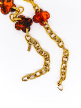 Yves Saint Laurent Tortoise Clover Chain Belt Accessory arcadeshops.com