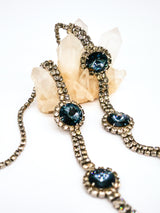 Rhinestone and Blue Crystal Belt Accessory arcadeshops.com