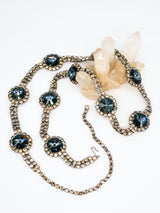 Rhinestone and Blue Crystal Belt Accessory arcadeshops.com