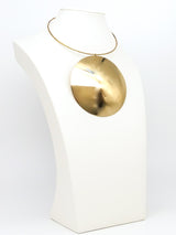 Oversized Disk Collar Necklace Jewelry arcadeshops.com