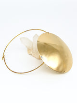 Oversized Disk Collar Necklace Jewelry arcadeshops.com