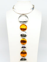 Space Age Disc Necklace Jewelry arcadeshops.com