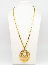 Concentric Circles Pendant Necklace Jewelry arcadeshops.com