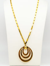 Concentric Circles Pendant Necklace Jewelry arcadeshops.com