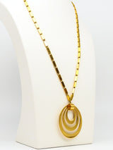 Concentric Circles Pendant Necklace Jewelry arcadeshops.com