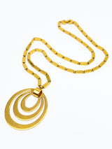 Concentric Circles Pendant Necklace Jewelry arcadeshops.com