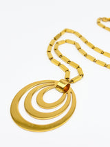 Concentric Circles Pendant Necklace Jewelry arcadeshops.com
