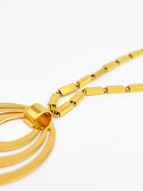 Concentric Circles Pendant Necklace Jewelry arcadeshops.com