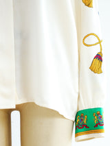 Escada Regalia Print Silk Blouse Top arcadeshops.com