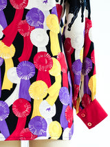 Escada Horse Race Print Silk Blouse Top arcadeshops.com