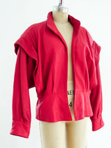 Red Leather Jacket Jacket arcadeshops.com