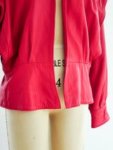 Red Leather Jacket Jacket arcadeshops.com