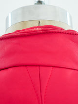Red Leather Jacket Jacket arcadeshops.com