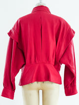 Red Leather Jacket Jacket arcadeshops.com