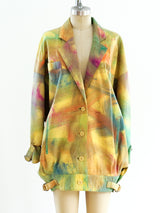 Brushstroke Leather Jacket Jacket arcadeshops.com