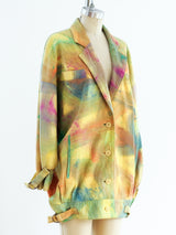 Brushstroke Leather Jacket Jacket arcadeshops.com