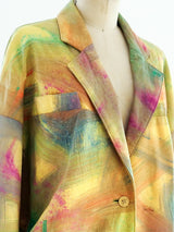 Brushstroke Leather Jacket Jacket arcadeshops.com