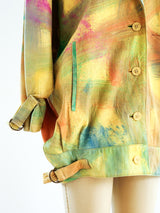 Brushstroke Leather Jacket Jacket arcadeshops.com