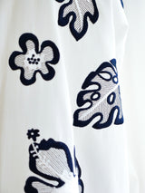 Escada Leaf Embroidered Shirt Top arcadeshops.com