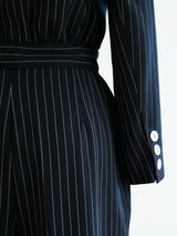 Escada Pinstripe Jumpsuit Suit arcadeshops.com