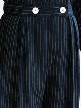 Escada Pinstripe Jumpsuit Suit arcadeshops.com