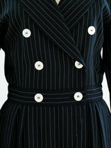 Escada Pinstripe Jumpsuit Suit arcadeshops.com