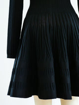 Alaia Fit and Flare Knit Dress Dress arcadeshops.com