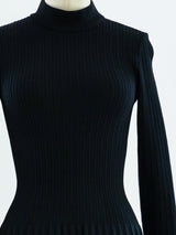 Alaia Fit and Flare Knit Dress Dress arcadeshops.com