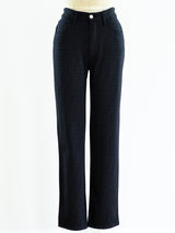 Fendi Black Zucca Logo Pants Bottom arcadeshops.com